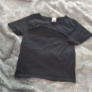 Cut out tight crop top